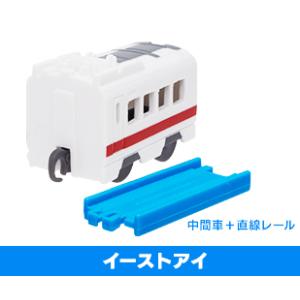 カプセルプラレール 出動！検測＆保線車両編 イーストアイ 中間車＋直線レール
