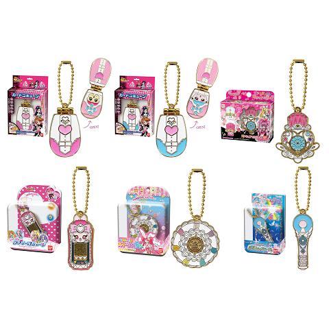 プリキュアオールスターズ 変身ダイキャストチャーム＆パッケージ3 ボールチェーンver. 6種セット