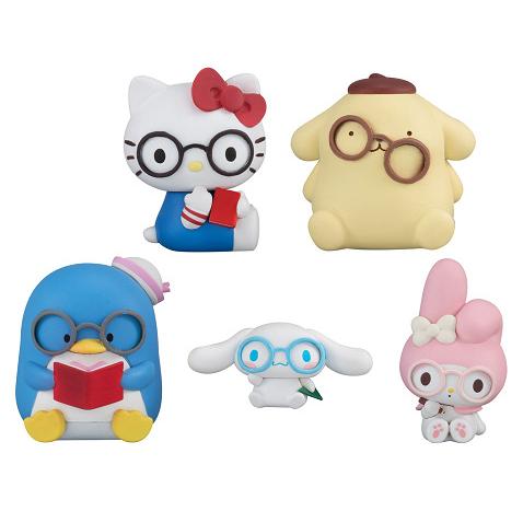サンリオキャラクターズ めがねっこちゃんフィギュア 全5種セット コンプ コンプリートセット