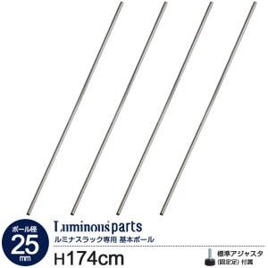Luminous ルミナス スチールラック パーツ 25mm ネジ式ウレタン
