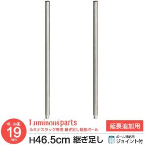 ルミナス スチールラック 19mm用パーツ 延長専用ポール 高さ61 5cm 2本セット メタル製ラック ルミナスライト Add 1960 ラックとインテリア通販 An Non 通販 Paypayモール