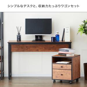 2点セット パソコンデスク 引き出し おしゃれ...の詳細画像1