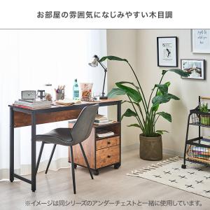 デスク おしゃれ ヴィンテージ 幅120 スリ...の詳細画像2