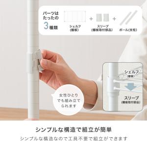 ラック スチールラック 棚 おしゃれ 幅80 ...の詳細画像3