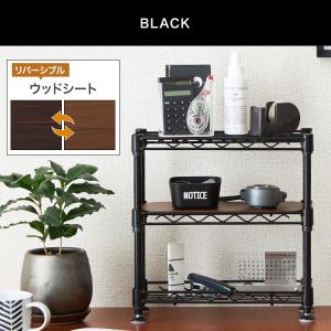 机上ラック 卓上 幅30 奥行12 3段 デス...の詳細画像2