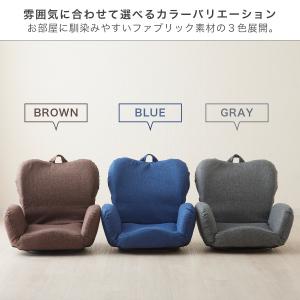 座椅子 肘掛付き 回転 リクライニング 折りた...の詳細画像1