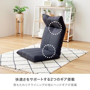 座椅子 ハイバック ポケットコイル リクライニ...の詳細画像2