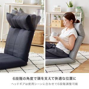 座椅子 ハイバック ポケットコイル リクライニ...の詳細画像3