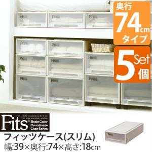 収納ケース 5個セット 幅39 奥行74 衣装ケース 引き出...