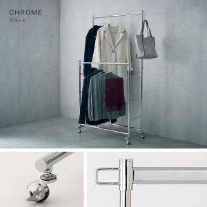 ハンガーラック 頑丈 2段 パイプハンガー 幅...の詳細画像3