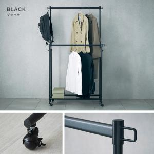 ハンガーラック 頑丈 2段 パイプハンガー 幅...の詳細画像4