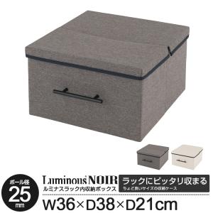 Luminous 収納ボックス ファブリックボックス 収納箱 グレー ホワイト