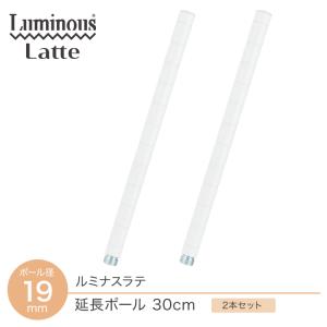 キッチンラック 19mm パーツ ポール 高さ30 延長ポール 2本セット 高さ延長 白 おしゃれ スチールラック 柱 スチールラック ルミナスラテ 高さ31cm LLADD-1930