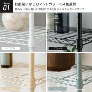 スチールラック スリム 幅75 おしゃれ 頑丈...の詳細画像4