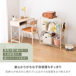 キッズ収納ラック 3段 ランドセルラック 子供...の詳細画像4