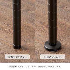 ラック パーツ 円形アジャスター 固定脚 ルミ...の詳細画像2