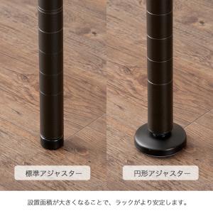 ラック パーツ 円形アジャスター 固定脚 ルミ...の詳細画像2