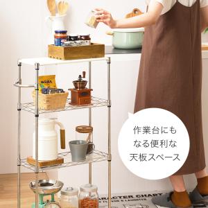 キッチンワゴン 隙間収納 頑丈 キャスター付 ...の詳細画像5