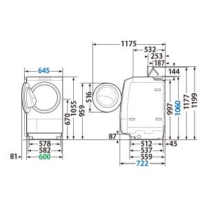 【標準設置料金込】東芝 TW-127XM5R(...の詳細画像2
