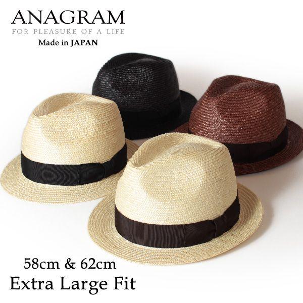 アナグラム ANAGRAM 日本製 ストローハット 中折れハット 麦わらハット 麦わら帽子 メンズ ...
