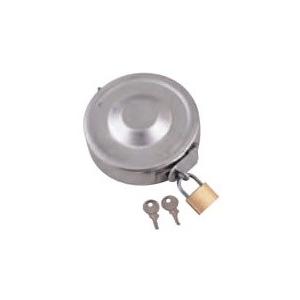 キャップ固定カバー（ステンレス） 鍵付き 250-48SN