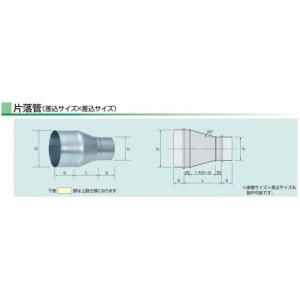 片落管 本管(400Φ)×枝管(200Φ) 亜鉛めっき鋼板製...