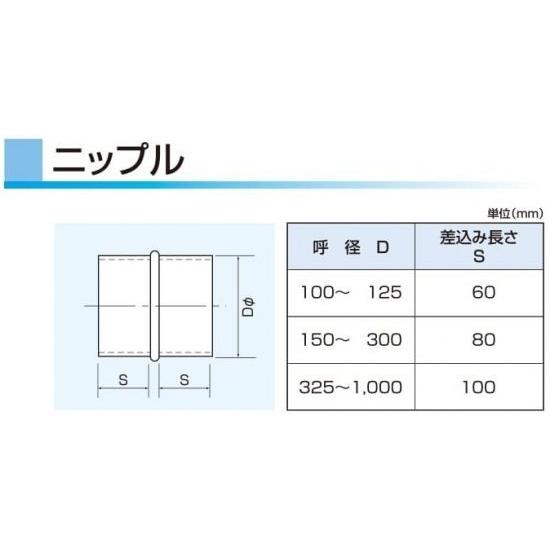 ニップル　ステンレス製　100Φ
