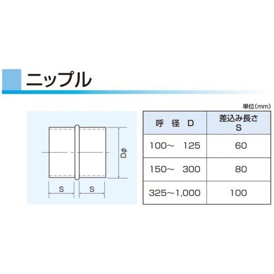 ニップル　ステンレス製　650Φ