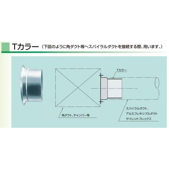 Tカラー　亜鉛めっき鋼板製　　75Φ