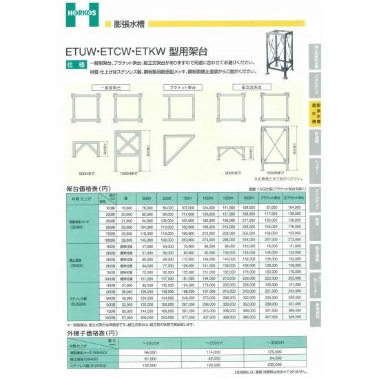 【ETUW/ETCW/ETKW型用架台】錆止塗装(SS400) 100用/200用/300用/500...
