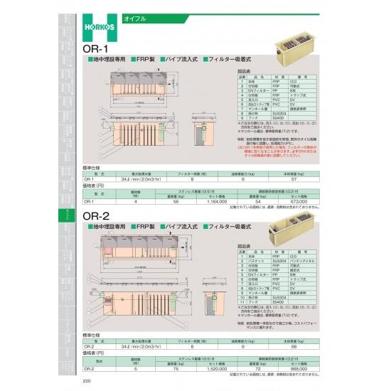 ホーコス　オイフル　OR-1、OR-2　OR-2