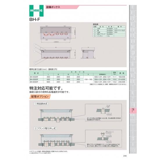 ホーコス　設備ボックス　BH-F　BH-4520F