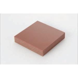 プラスチック 布ベーク 切板（茶） 板厚 15mm　150mm×150mm
