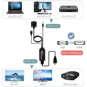 VGA to HDMI 変換アダプタ ケーブル...の詳細画像3