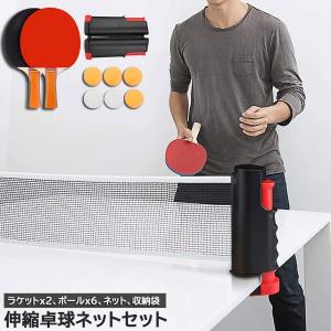 卓球セット 卓球ラケット ピンポン球 ポータブ...の詳細画像2