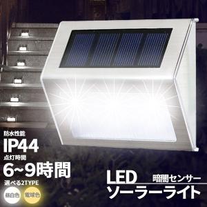 ウィキャン ソーラーライト 20LED ソーラー センサーライト 明暗