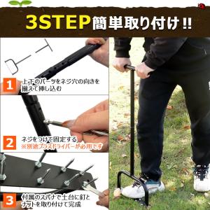 芝生 穴あけ エアレーション 10本釘 ローン...の詳細画像4