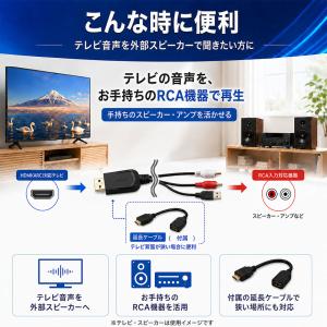 HDMI RCA 変換ケーブル コンバーター ...の詳細画像3