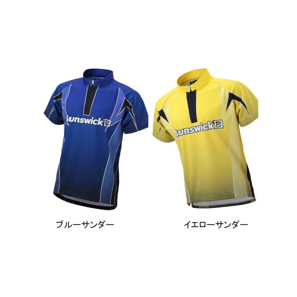 B+/ボウリングウェア 立襟ジッパーシャツ/BP019