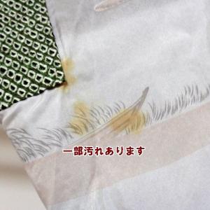 羽織 正絹絞り染め 緑色 梅 父兄参観やお子さ...の詳細画像3