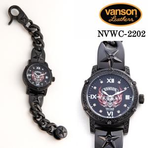 VOLTAGE×VANSON コラボレーションウォッチ NVWC-2202 フレアスカル バンソン ヴォルテージ 腕時計｜anch-crash
