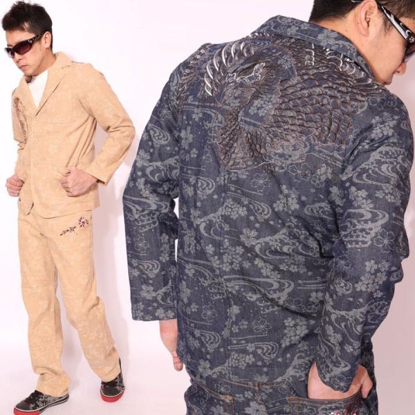 在庫限りセール SALE 40%off 花旅楽団スクリプト 鳳凰柄 刺繍 流水桜 ジャガード 和柄 ...