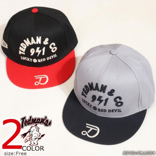 TEDMAN ストレートキャップ TDC-9200 テッドマン エフ商会 CAP 帽子 刺繍