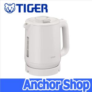 タイガー 蒸気レス電気ケトル 6SAFE+ PCJ-A102-WA スピード沸とう 容量1.0L ホワイト TIGER｜anchor