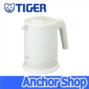 タイガー 蒸気レス電気ケトル 6SAFE+ PCK-A081-WM スピード沸とう 6つの安心安全構造 容量0.8L マットホワイト TIGER｜anchor