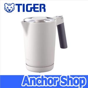 タイガー魔法瓶 電気ケトル 温度調節機能付き PTQ-A100-HS 蒸気レス 7つの安心安全構造 1.0L スレ−トグレー TIGER
