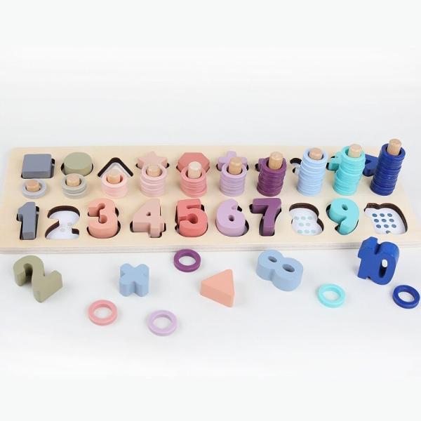 木製　おもちゃ　モンテッソーリ　パズル　知育玩具