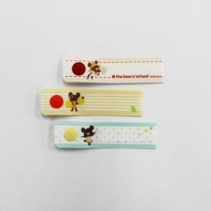くまのがっこう スナップボタン付きネームタグ3...の詳細画像1