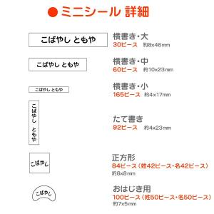 耐水ミニお名前シール算数セット用 531ピース...の詳細画像1