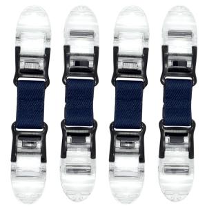 タオルで布団襟カバーずれないクリップ4個セット(ネイビー)